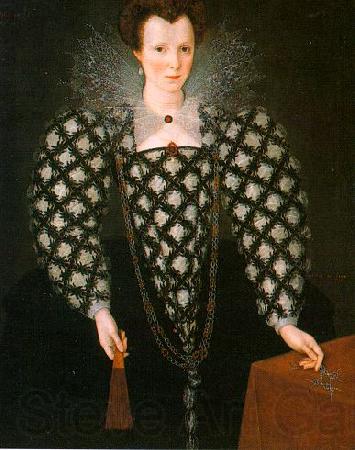 GHEERAERTS, Marcus the Younger Portrait of Mary Rogers: Lady Harrington dfg